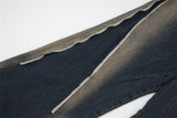 Fashion Inkjet Zipper Jeans For Men