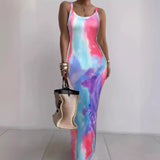 Summer New Suspender Slim Fit Slimming Long Dress