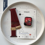 Upgraded Double Loop Knitted Nylon Magnetic Buckle Strap