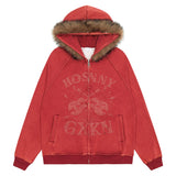 Fur Collar Hood Sweater For Men And Women Lazy And Loose