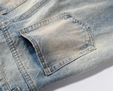 Washed Dirty Ripped Jeans For Men