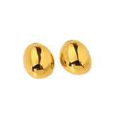 Earrings Stainless Steel Plated 18K Exaggerated Glazed Surface Ear Stud