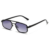 Women's Fashion Retro Small Frame Metal Sun Glasses