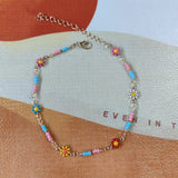 Fashion Simple Color Anklet Beach Flower Foot Ornaments