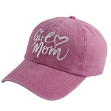 Girl Mom Hats Mothers Birthday Gifts For Women, Adjustable Embroidered Wash Cotton Baseball Cap