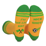 Flag Design Mid-Calf Socks With Moisture-Wicking, Sweat-Absorbing, Odor-Resistant, And Antibacterial Properties