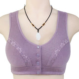 New Lace Front Buckle Underwear Ladies Soft Cotton Insertable Vest