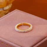 Niche Design Pearl Women's Ins Sweet Temperament Ring