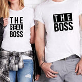 Matching THE REAL  TEE TOPS His And Her Couple T-Shirt