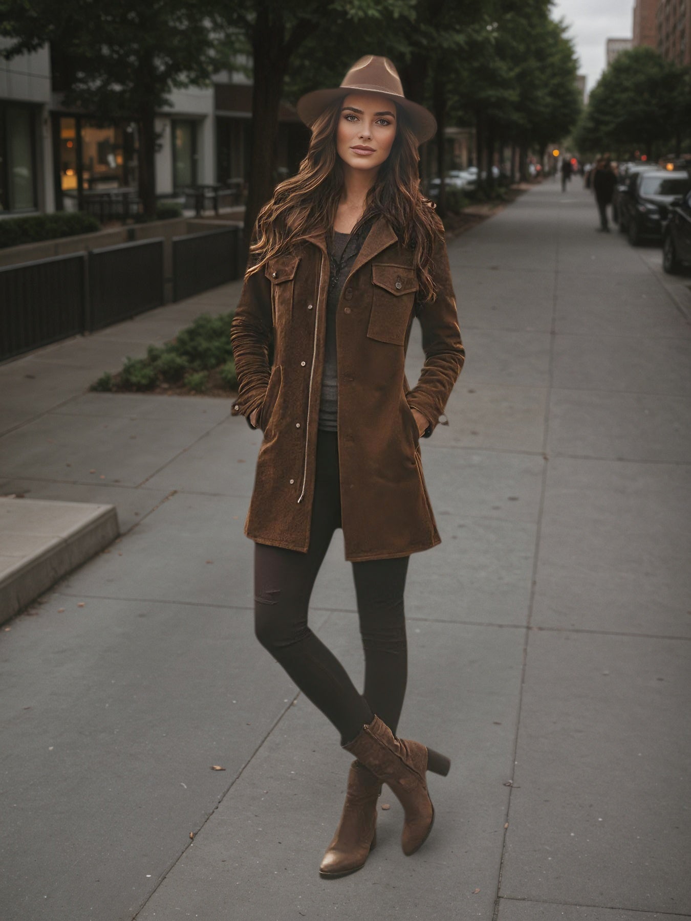 New Vintage-style Women's Autumn And Winter Warm And Windproof Jacket, Women's Autumn And Winter Coat, Long Coat Covering The Hips