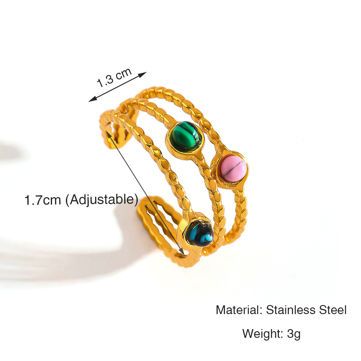 Simple Fashion Stainless Steel Ring For Women