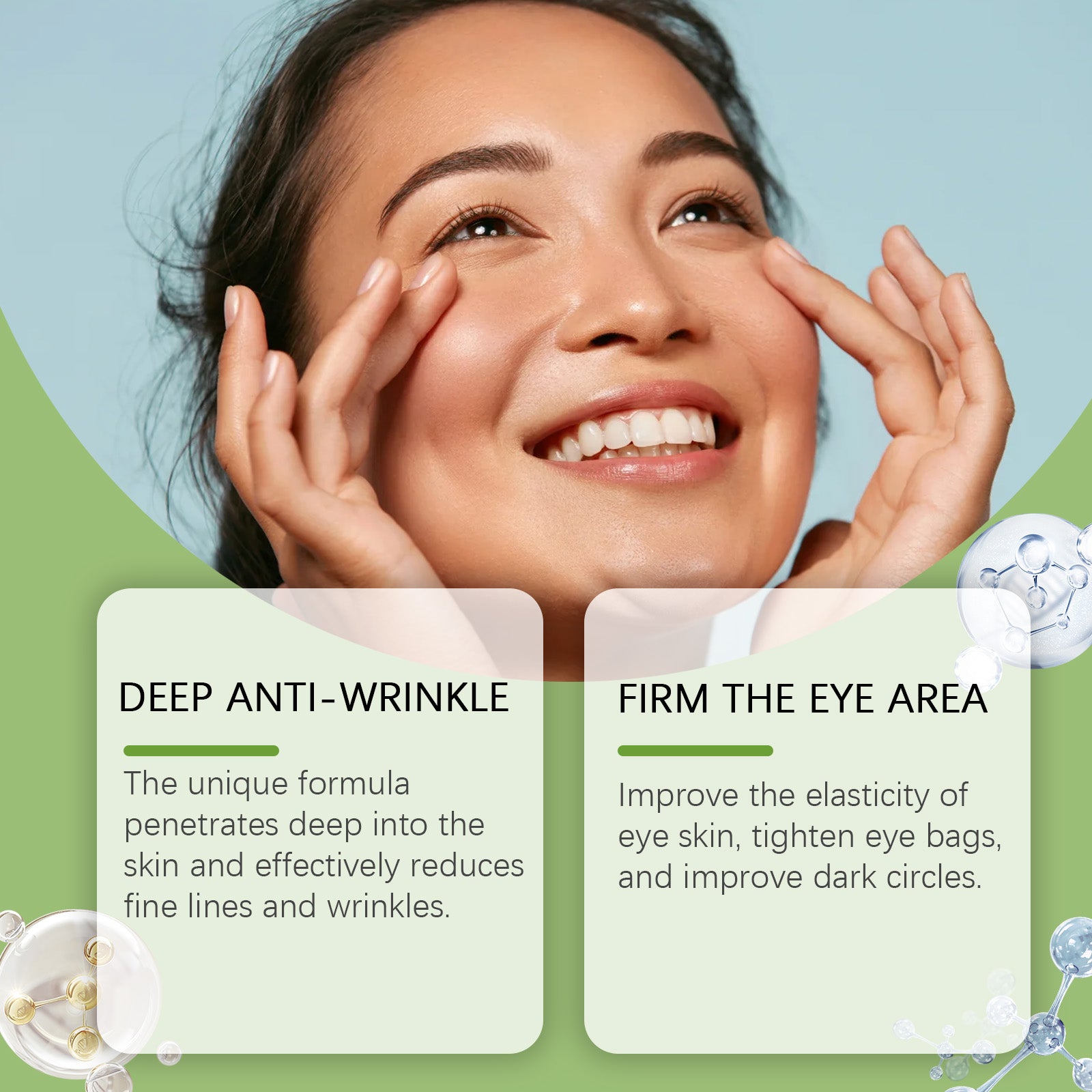 OUHOE Eye Essence, Moisturizing, Repairing, Brightening, Firming And Moisturizing Eye Care Essence
