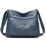 Fashion Shoulder Bag Soft Leather Middle-aged Women's Large Capacity
