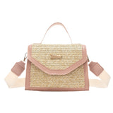 Simple Woven Sequin Decorative Crossbody Small Square Bag