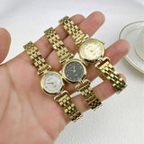 High-grade Golden Women's Watch Steel Belt Antique Style