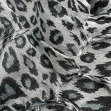 2pcs Minimalist Head Scarf,Grey Leopard Square Scarf ,Luxe Look For Evening Wear,Scarf,vacation,daily Life,evening Party,Office Appropriate Subtlety For Women Men