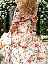 New Women’s Dresses, Flower Printed Dresses, Princess Dresses, Dresses