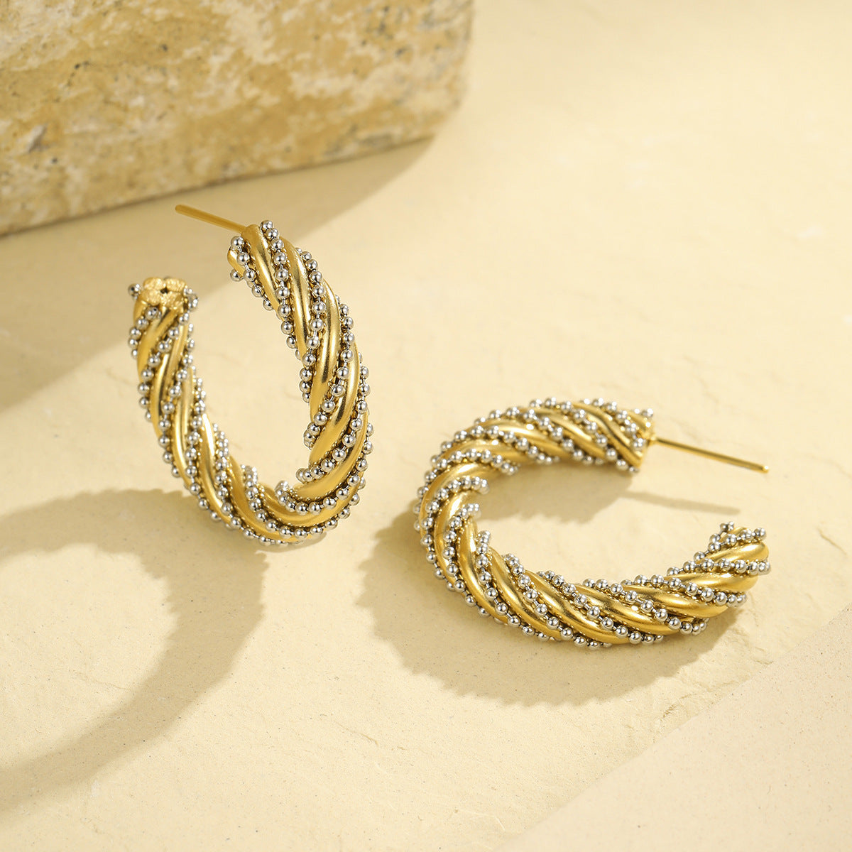 Matching Geometric Design Special-interest Earrings Affordable Luxury Fashion Earrings