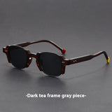 European And American Retro Pin Sun Glasses Korean Hong Kong Style Square Frame Sunglasses