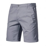 Outdoor Casual Straight-leg Slim Cropped Pants Plus Size Pure Color Cotton Camping Shorts