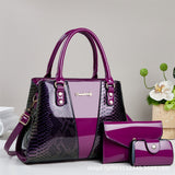 Large-capacity Shouldercrossbody Bag With A Snakeskin Pattern Tote Handbag
