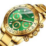 FANMIS Classics Business Analog Watch Big Face Quartz Luminous Waterproof Analog Quartz Stainless Steel Watch Elegant Gift Watch for Men
