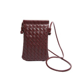 Advanced Sense Vintage Weave Cell Phone Crossbody Bag