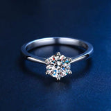 Moissanite Diamond Ring Carat Classic Couple