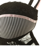 Simple Lace Bow Ladies Bra Set