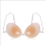 Women's Invisible Silicone Bra Adjustable Straps Lightweight Comfort Natural Lift For Daily Casual Sports Underwear Accessories