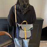 Denim Messenger Bag Fashionable Artistic Youth Handbag Large Capacity Shoulder