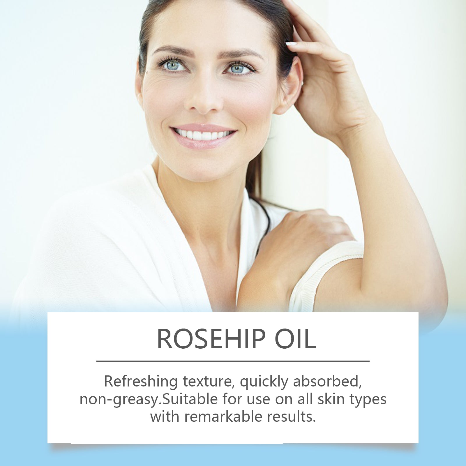 West Month Rose Hip Skin Care Essential Oil, Facial Moisturizing Moisturizing Firming Skin Tender Essence