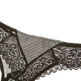 Simple Lace Bow Ladies Bra Set