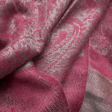 2pcs Classic Red Luxurious Jacquard Weave HeavyweightRed Jacquard Scarf ,Luxe Look For Evening Wear,Scarf,vacation,daily Life,evening Party,Office Appropriate Subtlety For Women Men