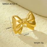 European And American Ins Niche Oval Egg-shaped Pearl Ring Titanium Steel Ring