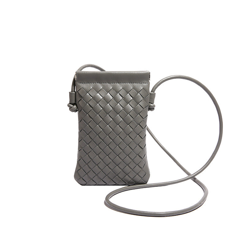 Advanced Sense Vintage Weave Cell Phone Crossbody Bag
