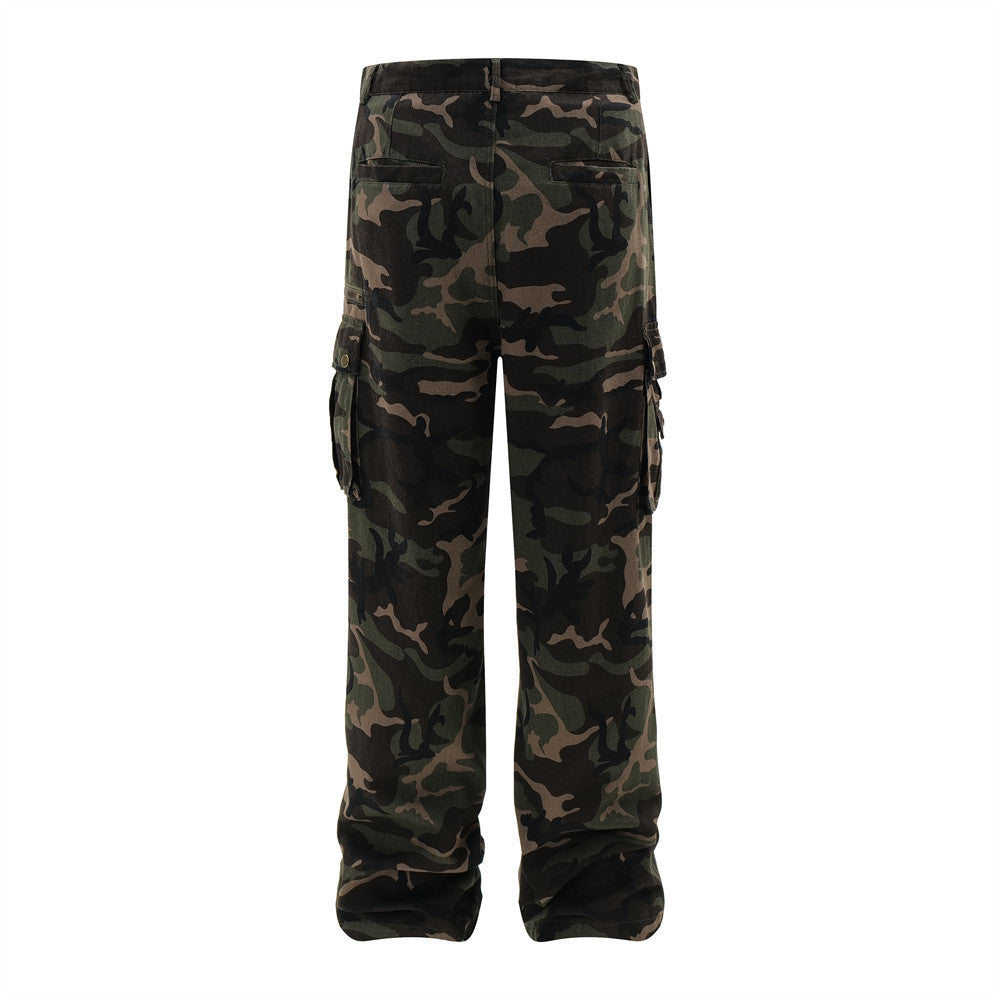 Fashion Personality Camouflage Workwear Trousers Men
