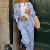 European And American Leisure Holiday Women's Striped