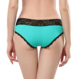 Ladies Cotton Lace Trim Panties