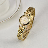 High-grade Golden Women's Watch Steel Belt Antique Style