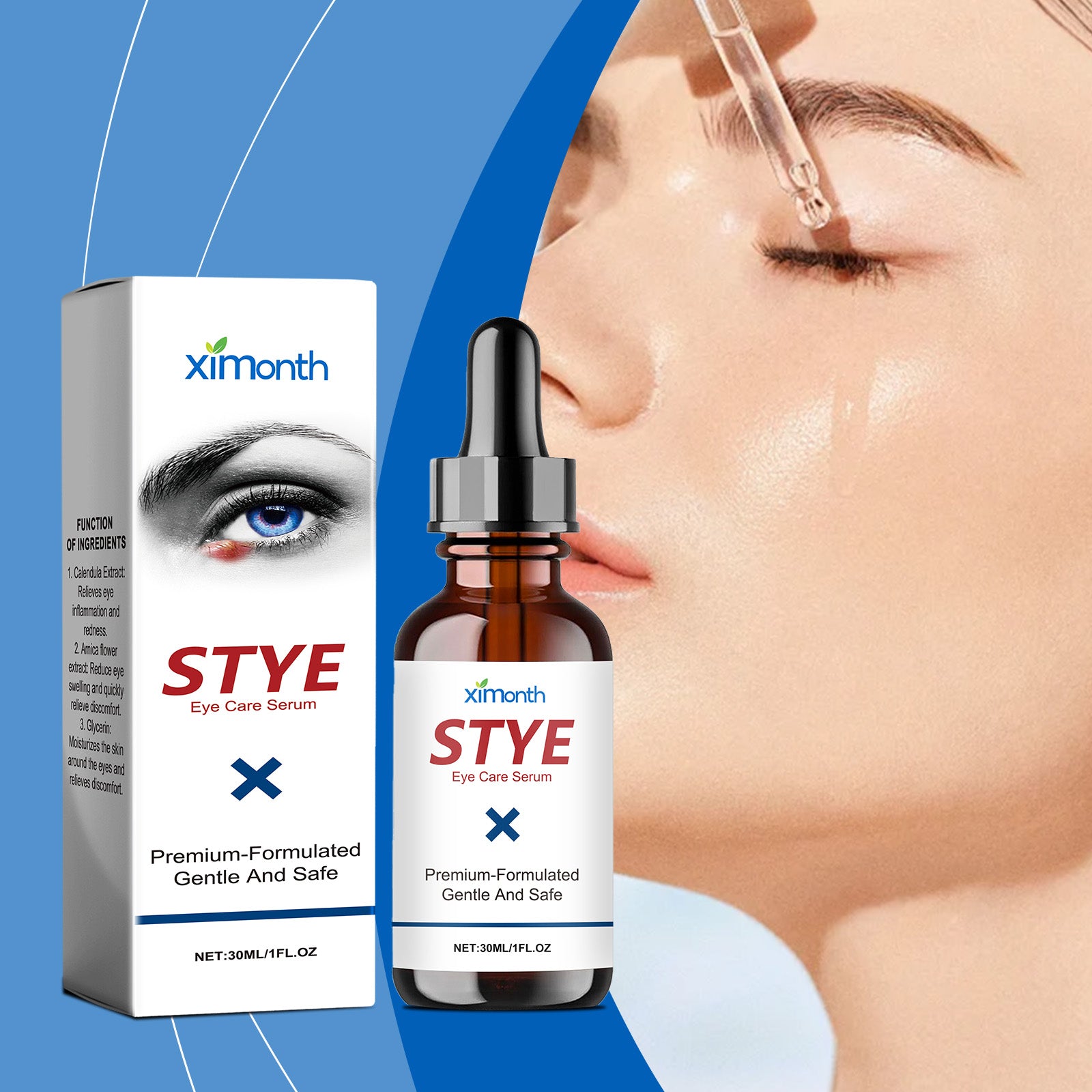 Ximonth Eye Care Serum Relieves Eye Discomfort Eye Skin Gentle Repair Treatment Around The Eyes