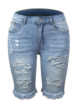 Women’s Denim Shorts, Quarter Length Jeans, Ripped Jeans, Frayed Hems