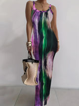 Summer New Suspender Slim Fit Slimming Long Dress