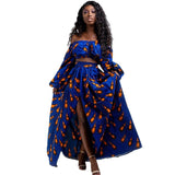 New African Women's Ethnic Digital Print Dress