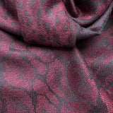 2pcs Floral Romantic Jacquard Florals On Vivid Magenta Long Scarf ,Luxe Look For Evening Wear,Scarf,vacation,daily Life,evening Party,Office Appropriate Subtlety For Women Men