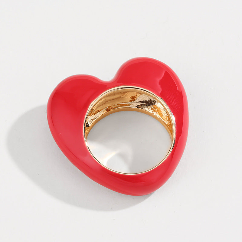 Original Design Color Three-dimensional Enamel Ring