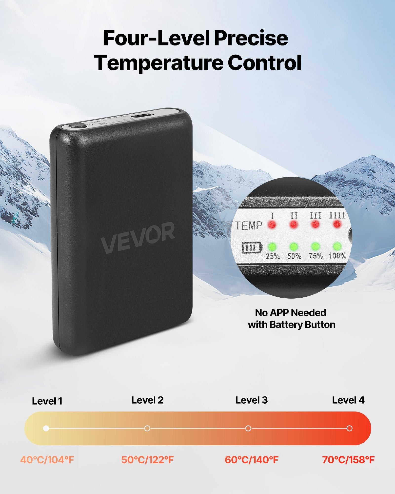 Heated Socks, 5000mAh Battery Powered, Rechargeable Heating Socks With 4 Heating Levels, Electric Heated Sock For Men Women, Foot Warmer For Hunting Riding Camping Hiking Skiing, Outdoor Work