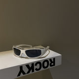 Punk Red Funny Technology Glasses Anti Sun