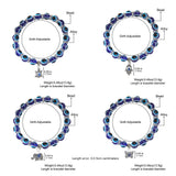 Simple Blue Devil's Eye Anklet