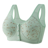 Women's Print No Underwire Wide Strap Waistcoat New Plus Size Bra